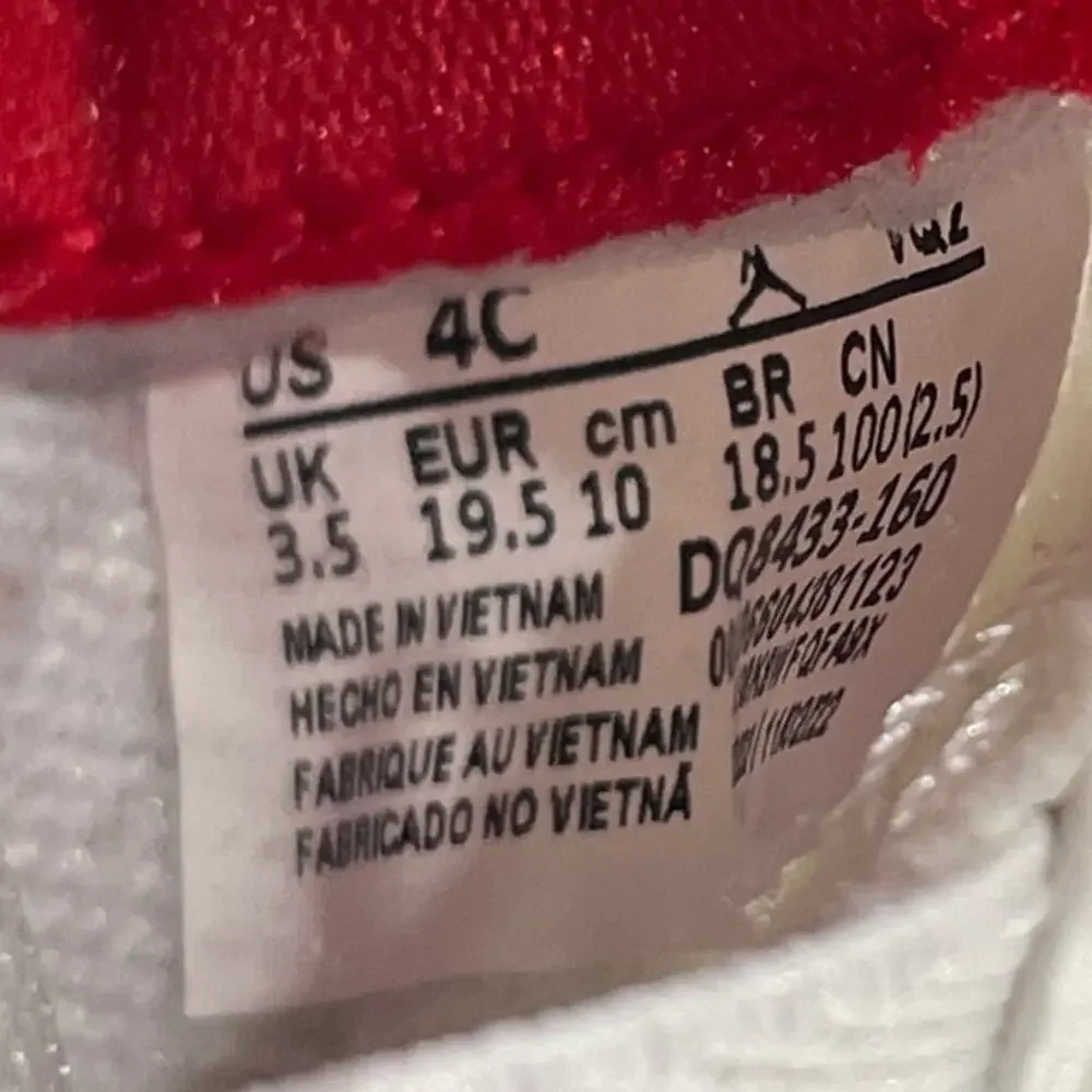 NEW Air Jordan Jumpman Two Trey 4C Toddler White/Red (DQ8433 160)